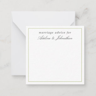 Cute Marriage Advice Cards for the Couple