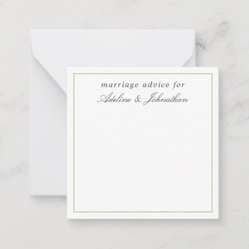 Cute Marriage Advice Cards for the Couple