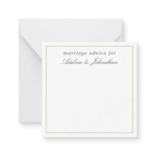 Cute Marriage Advice Cards for the Couple