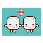 Cute Marshmallow couple (Front Horizontal)