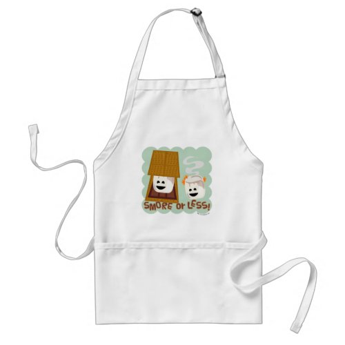 Cute Marshmallow Smores Saying Adult Apron