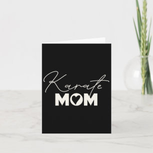 Cute Martial Arts Mother's Day Karate Mom  Card