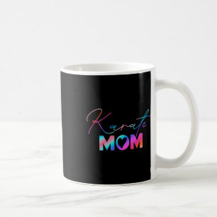Cute Martial Arts Mother's Day Rainbow Karate Mom Coffee Mug