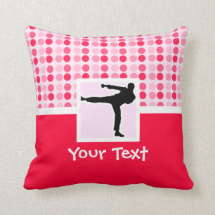 Cute Martial Arts Throw Pillow