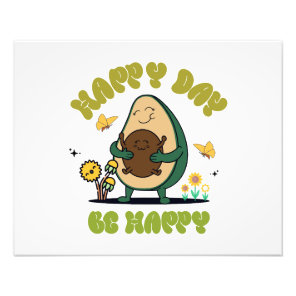 Cute Mascot Avocado3 Photo Print