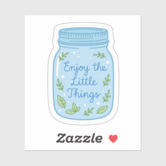 Cute Mason Jar Sticker | Positivity
