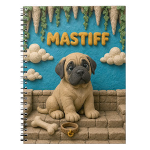 Cute Mastiff Puppy, Baby Dog Notebook