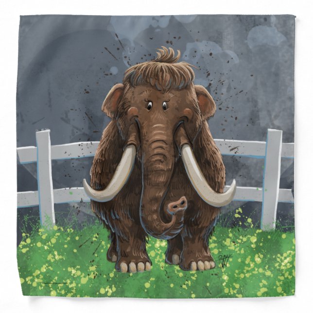 Cute Mastodon Bandana (Front)