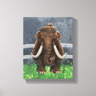 Cute Mastodon Canvas Print