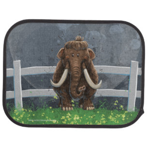 Cute Mastodon Car Floor Mat