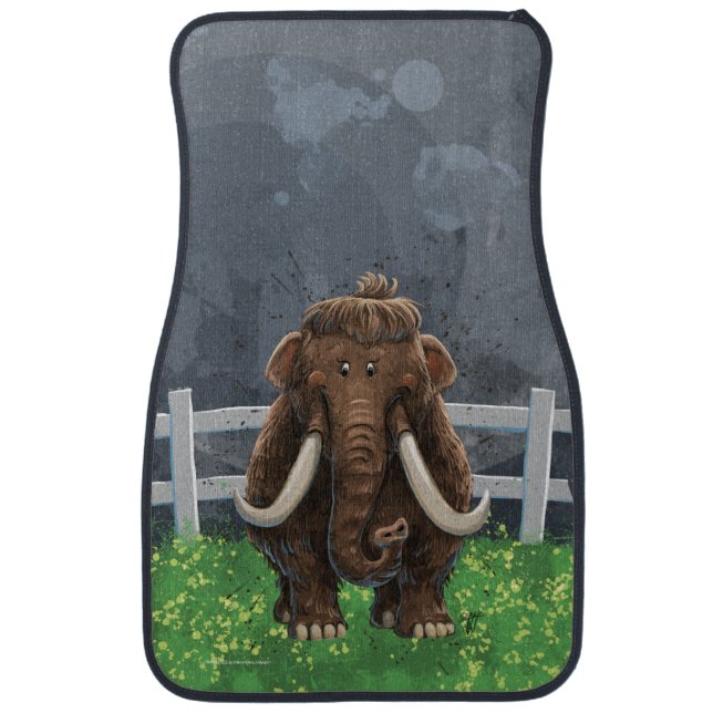 Cute Mastodon Car Floor Mat (Front)