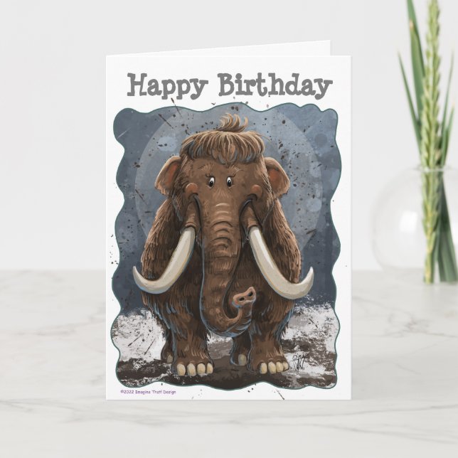 Cute Mastodon Card (Front)