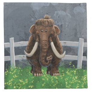 Cute Mastodon Cloth Napkin