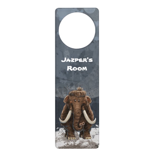Cute Mastodon Door Hanger (Front)
