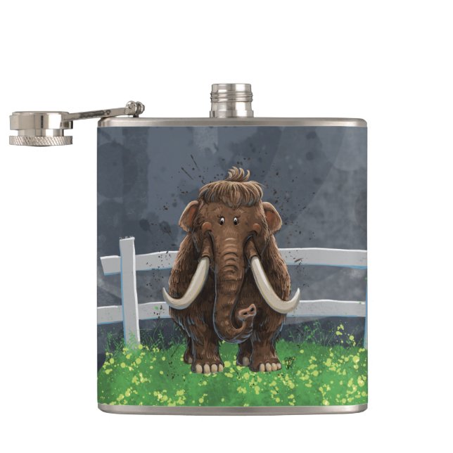 Cute Mastodon Flask (Opened)