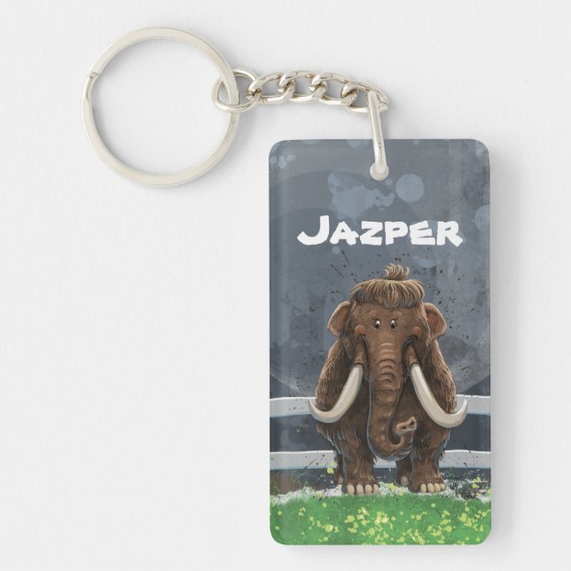 Cute Mastodon Keychain (Front)