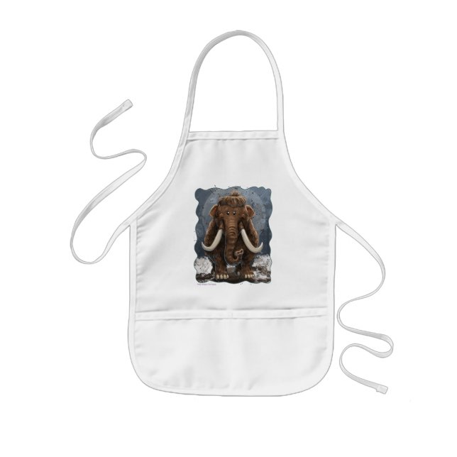 Cute Mastodon Kids' Apron (Front)