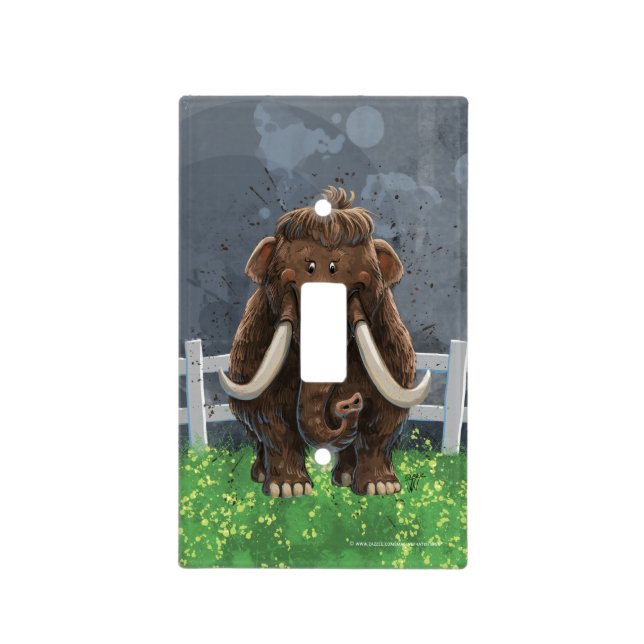 Cute Mastodon Light Switch Cover (Front)