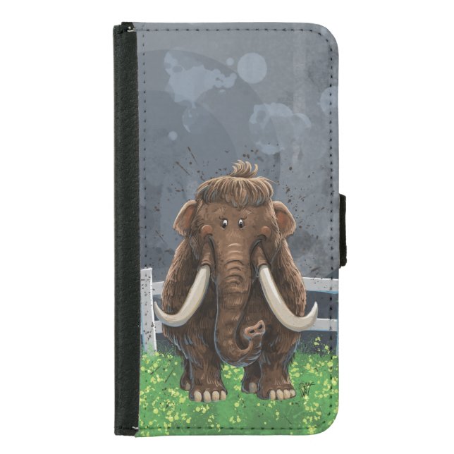Cute Mastodon Samsung Galaxy Wallet Case (Front)