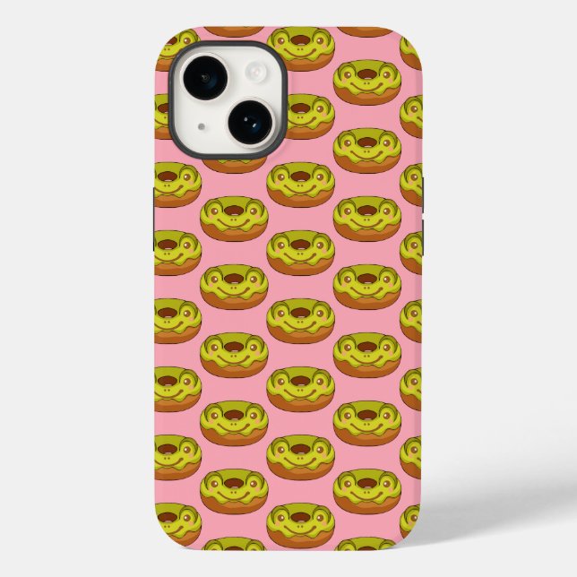 Cute Matcha Frog Donut Case-Mate iPhone Case (Back)