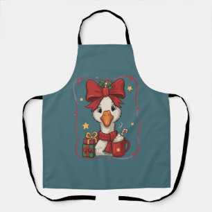 Cute Matching Christmas Goose Funny Family Ducks Apron