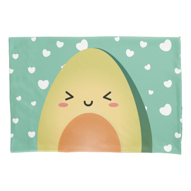 Cute Matching Couple Avocados Funny Lets Avocuddle Pillow Case (Front)