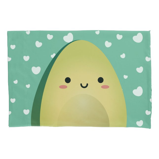 Cute Matching Couple Avocados Funny Lets Avocuddle Pillow Case (Front)