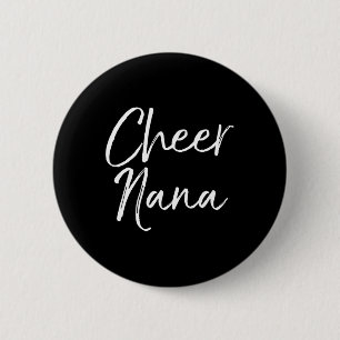 Cute Matching Family Cheerleader Grandma Gift Chee Button