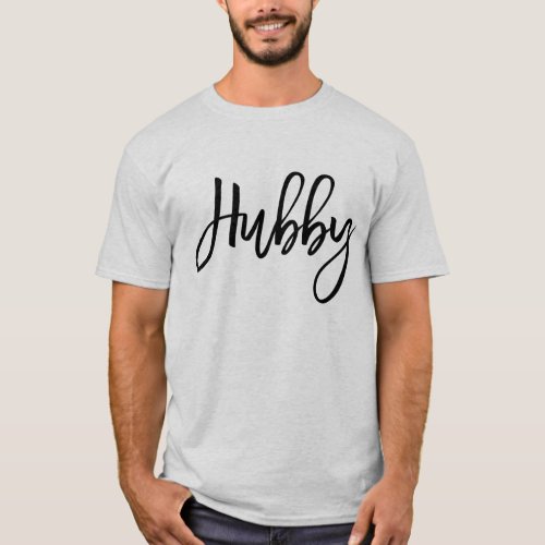 Cute Matching Wifey Hubby Anniversary T_Shirt