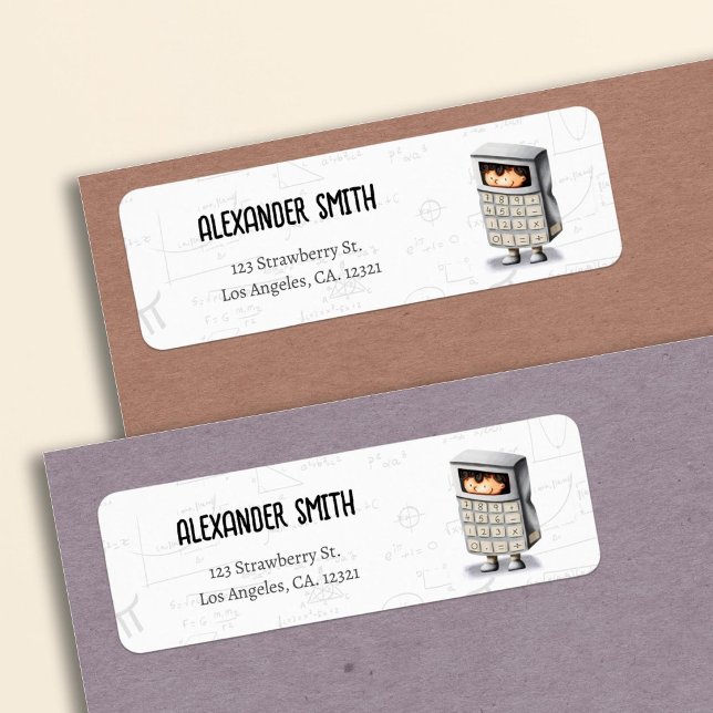 Cute Math Formulas Equations Calculator  Label (Creator Uploaded)