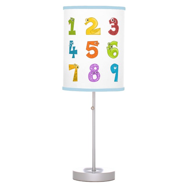 Cute math numbers table lamp (Front)