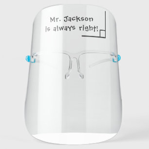 Cute Math Teacher Funny Back To School Name Face Shield