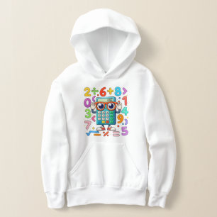Cute Maths Calculator Hoodie for Kids School