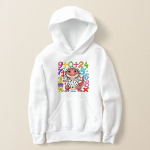 Cute Maths Numbers Hoodie for Kids School