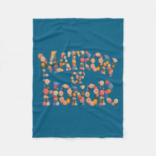 Cute matron of honor bride squad bridal to be fleece blanket