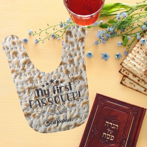 Cute Matzah Matzo Gift for Baby First Passover  Baby Bib