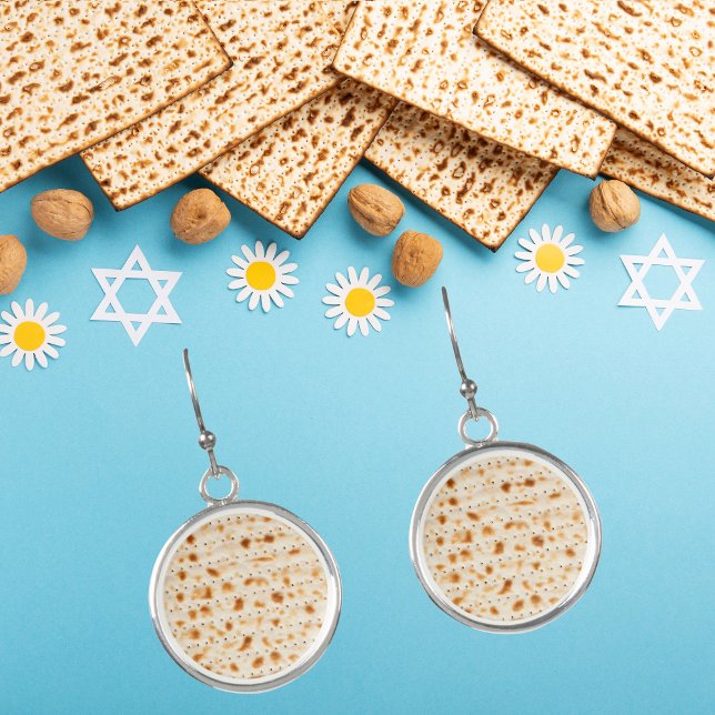 Cute Matzah Pesach Passover Earrings (Creator Uploaded)