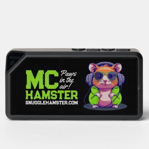 Cute MC Hamster  Snuggle Hamster Designs  Green Bluetooth Speaker