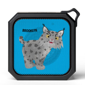 Cute mean bobcat lynx cartoon  bluetooth speaker