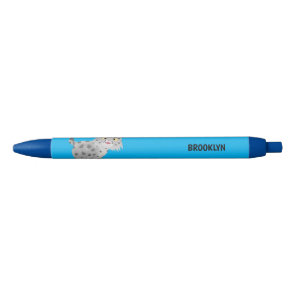 Cute mean bobcat lynx cartoon pen