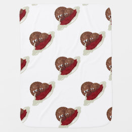 Cute Meatball Eating Spaghetti Swaddle Blanket