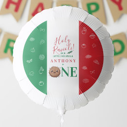 Cute Meatball Italian Birthday Party  Balloon