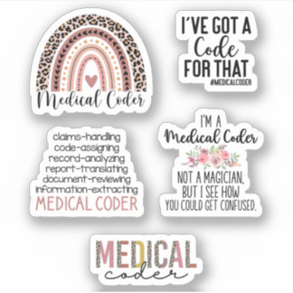Cute Medical Coder Sticker Pack, Medical Coding