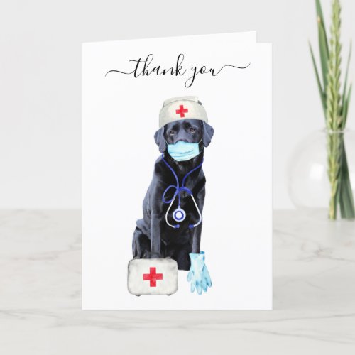 Cute Medical Doctor Nurse Appreciation Nursing Thank You Card