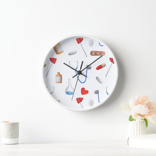 Cute Medical Equipment Doctor or Nurse Clock