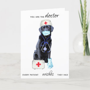 Cute Medical Healthcare Professional Doctor Letterpress Thank You Card