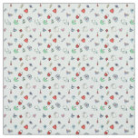Cute Medical Icon Pattern Fabric