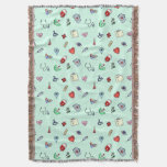 Cute Medical Icon Pattern Throw Blanket