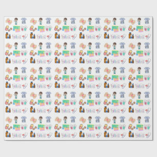 Cute Medical & Nurse Gift Wrapping Paper