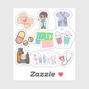 Cute Medical & Nurse Sticker Sheet